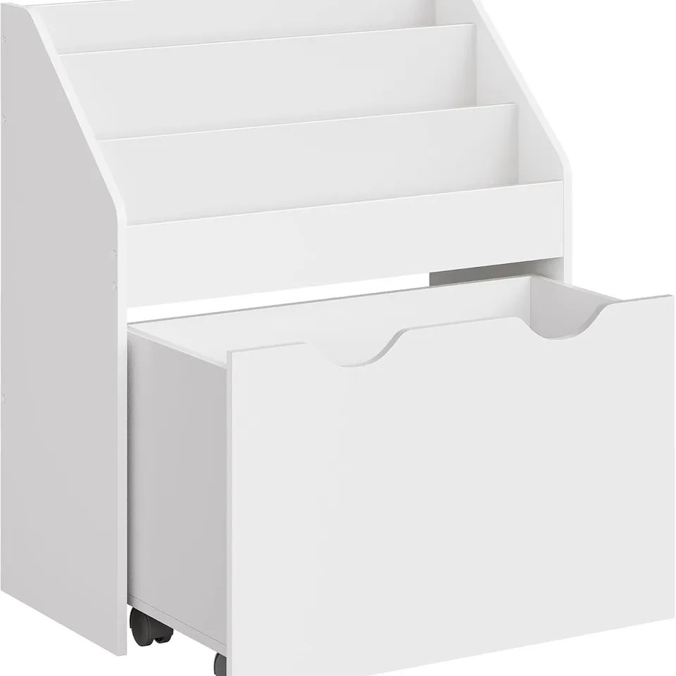 BOXED SONGMICS KIDS BOOKSHELF AND TOY ORGANISER