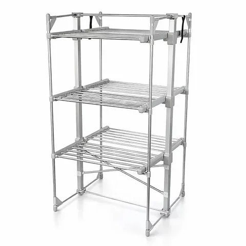 BOXED OYPLA 3 TIER ELECTRICAL HEATED FOLDING CLOTHES HORSE AIRER DRYER