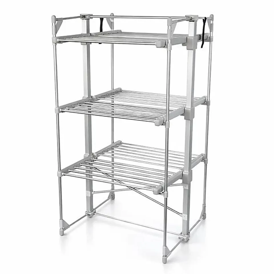 BOXED OYPLA 3 TIER ELECTRICAL HEATED FOLDING CLOTHES HORSE AIRER DRYER