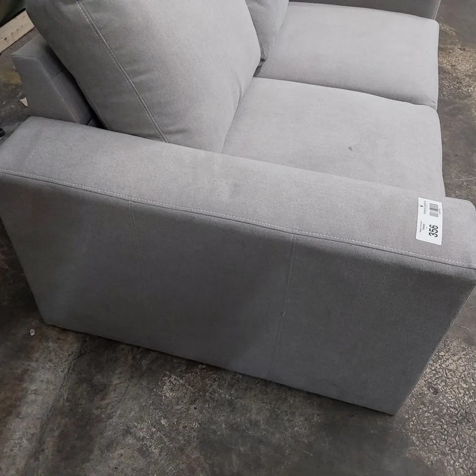 DESIGNER TWO SEATER SOFA GREY FABRIC 