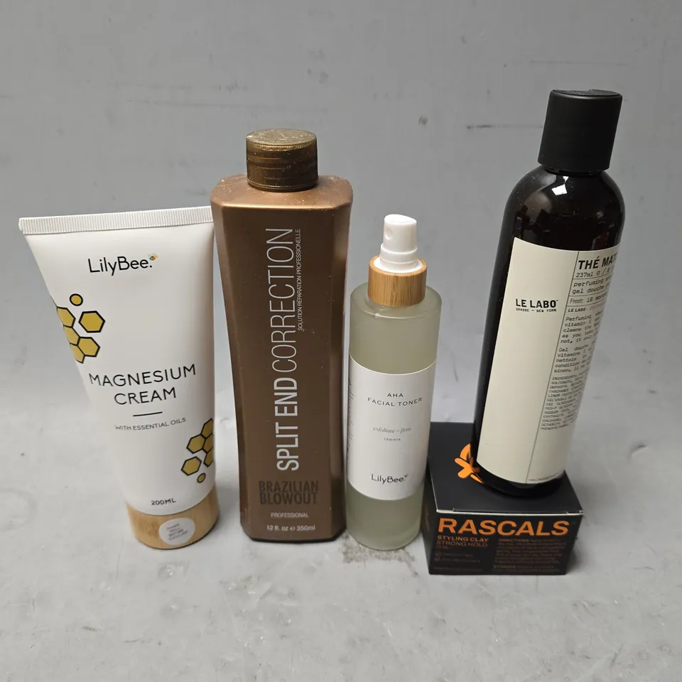 APPROXIMATELY 20 ASSORTED HEALTH & BEAUTY ITEMS TO INCLUDE - LILYBEE MAGNESIUM CREAM , RASCALS STYLING CLAY , LE LABO THE MATCHA 26 ETC