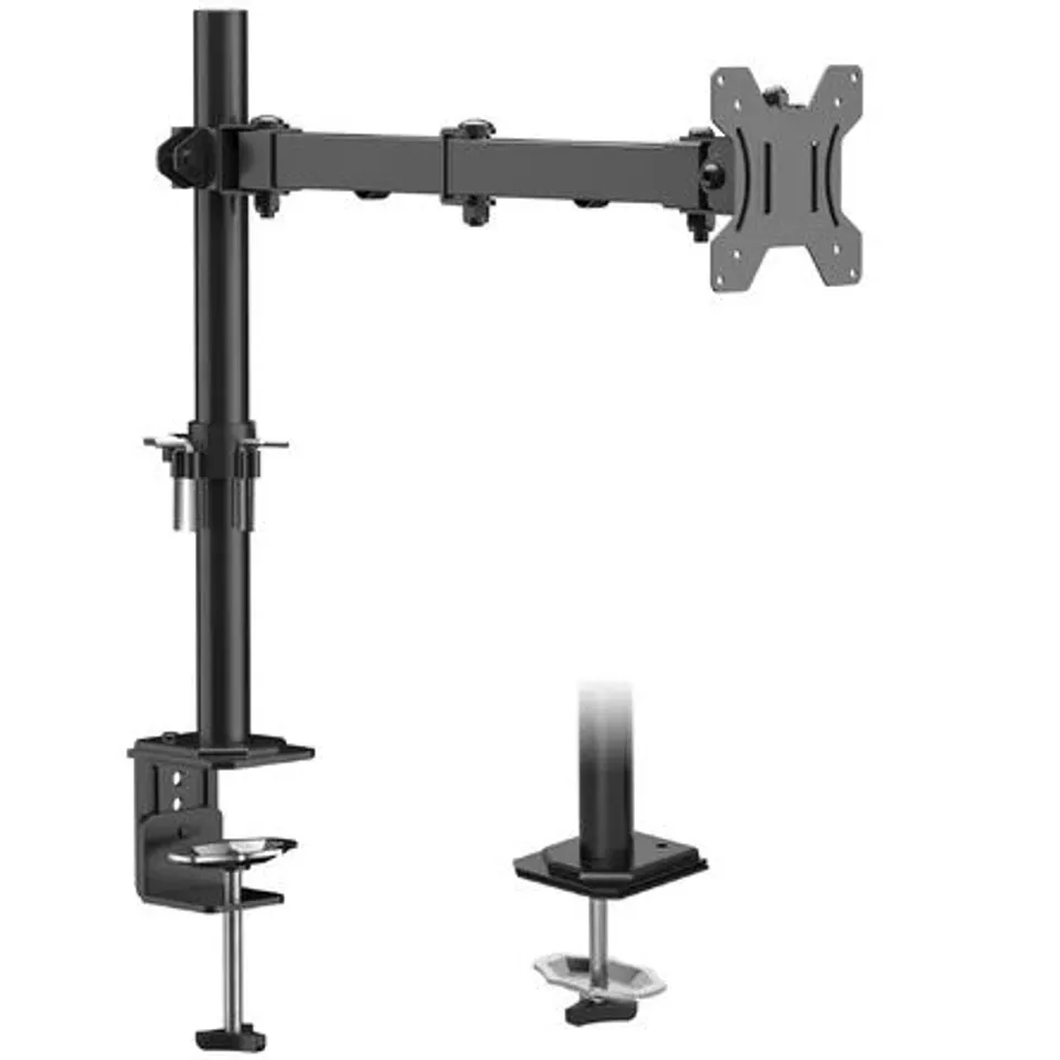 BOXED SINGLE MONITOR ARM DESK MOUNT FOR 13-32 INCH LED MONITORS 
