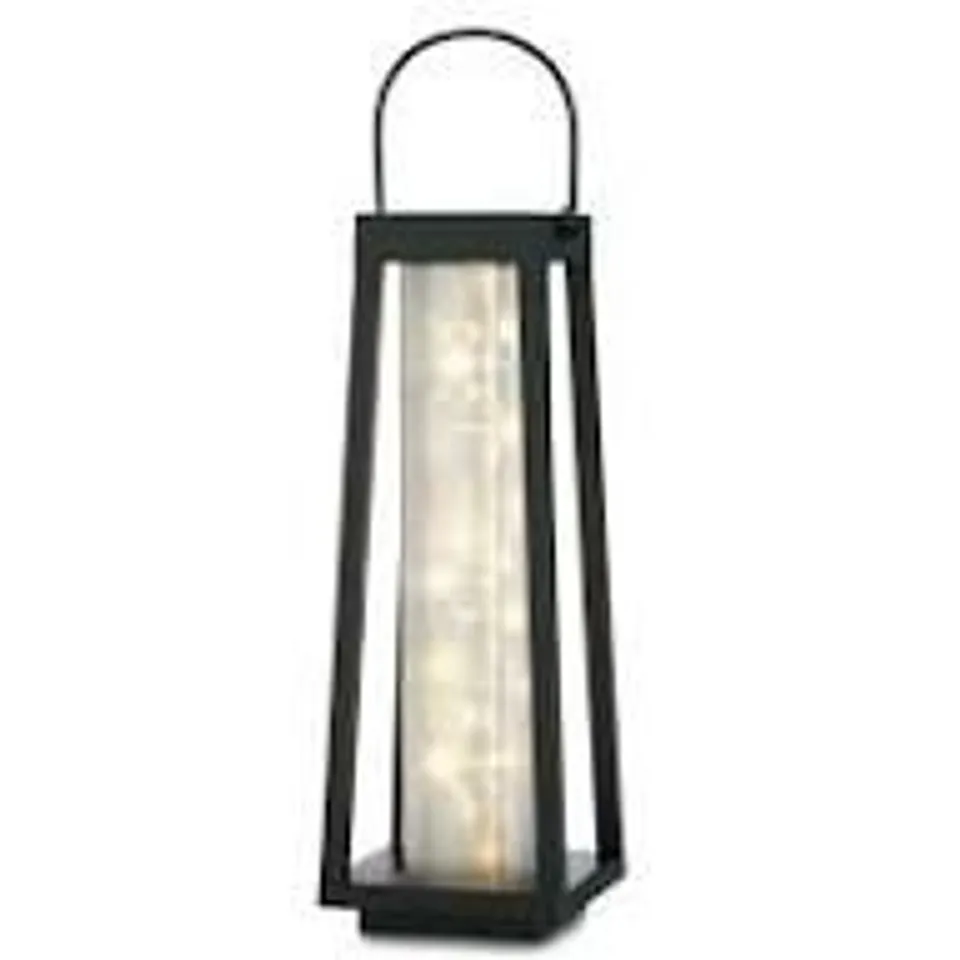 GARDEN REFLECTIONS WARM WHITE 3D EFFECT LED SOLAR LANTERN