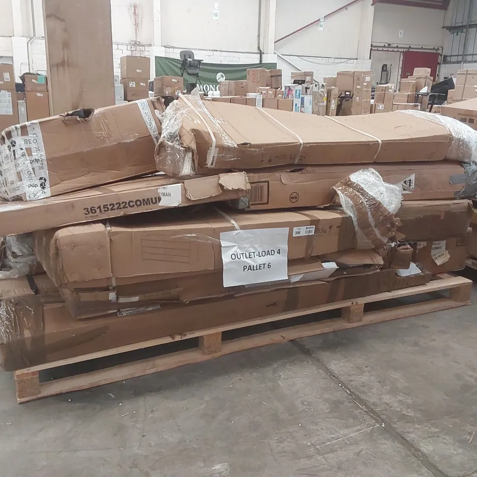PALLET CONTAINING A LARGE QUANTITY OF ASSORTED DESIGNER FURNITURE PARTS