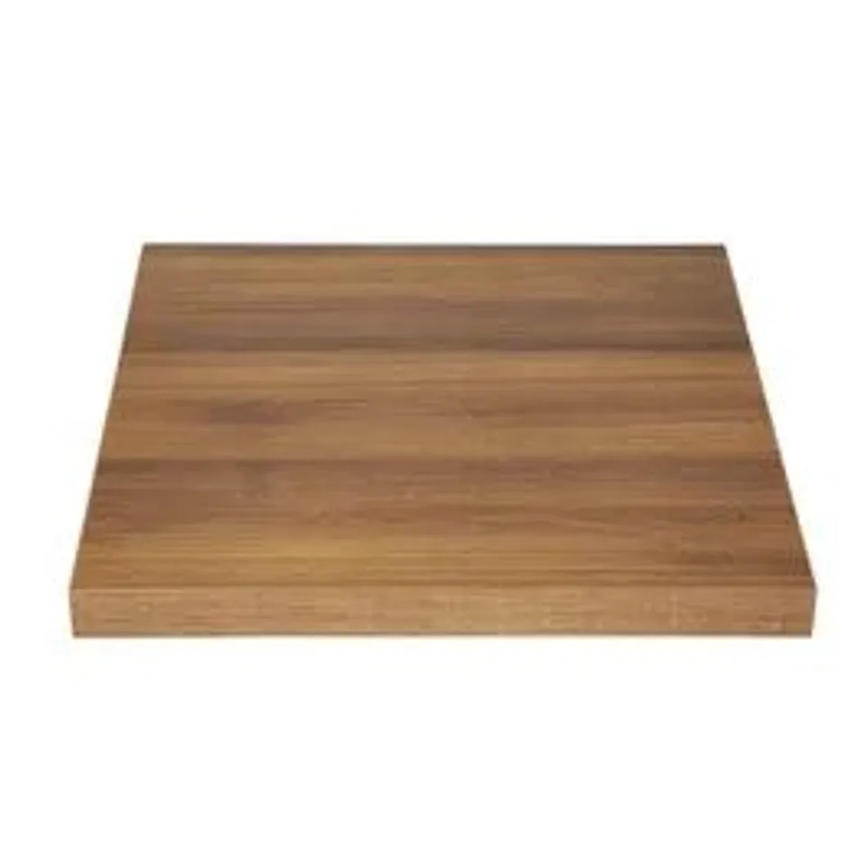 BOXED BOLERO GR330 PRE-DRILLED SQUARE TABLE TOP RUSTIC OAK 700MM (1 BOX)