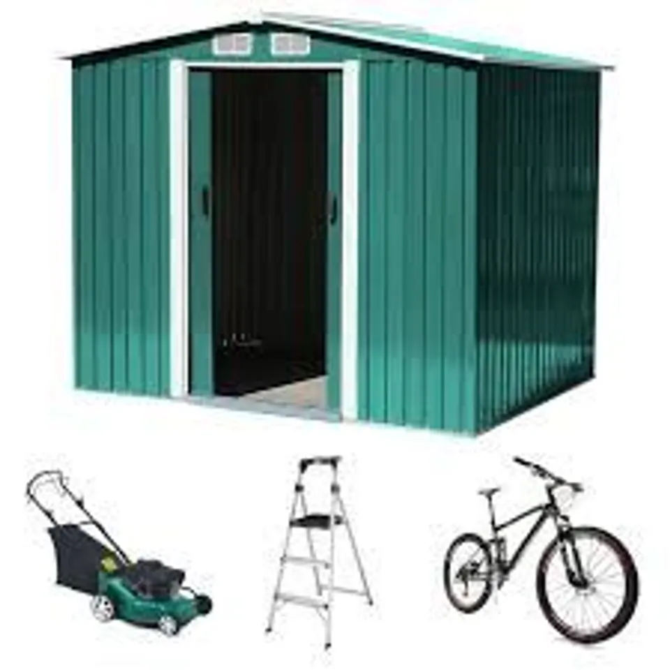 BOXED BREEINS BICYCLE SHED - GREEN (2 BOXES)