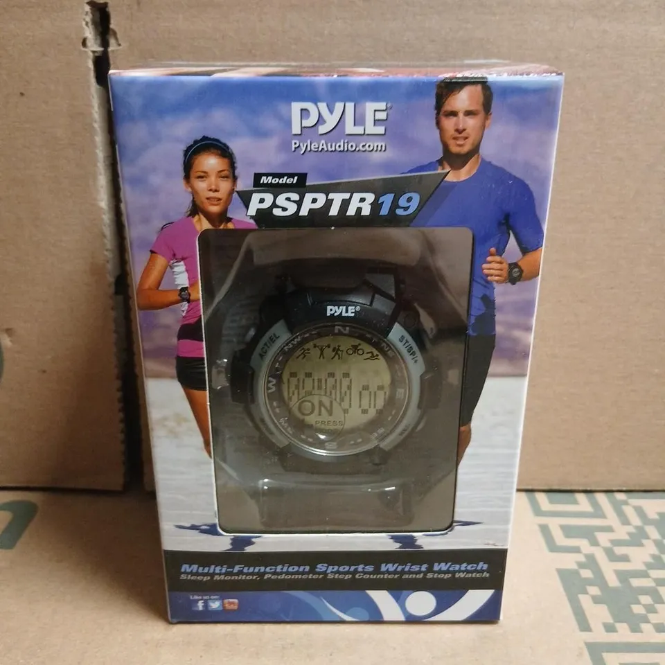 BOXED PYLE PSPTR19 MULTI-FUNCTION SPORTS WRIST WATCH – SLEEP MONITOR, PEDOMETER & STOPWATCH