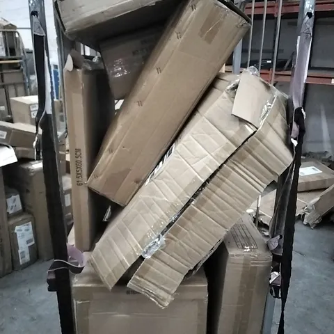 CAGE OF ASSORTED HOUSEHOLD GOODS TO INCLUDE  MEMORY FOAM MATTRESS, LITHIUM ELECTRICAL PRUNING SHEAR AND CEILING LAMP