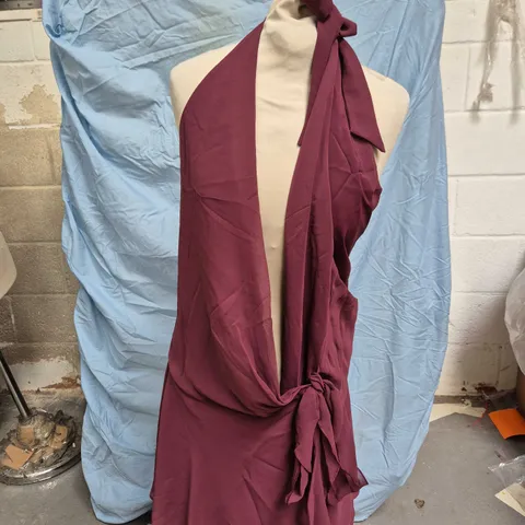 ABERCROMBIE & FITCH WOMEN'S BURGUNDY WRAP-STYLE GARMENT, XL
