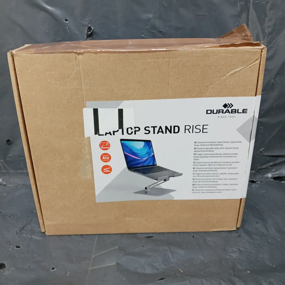 BOXED DURABLE LAPTOP STAND RISE 