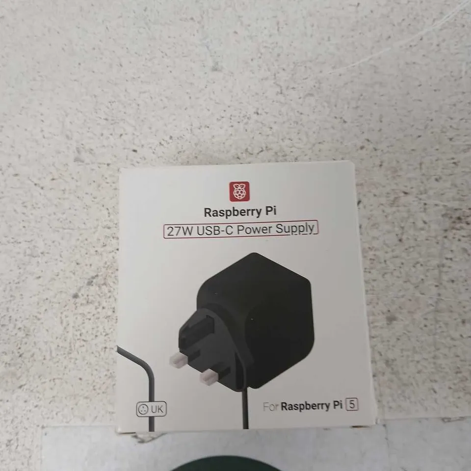 RASPBERRY PI 27W USB-C POWER SUPPLY – UK PLUG (FOR RASPBERRY PI 5)