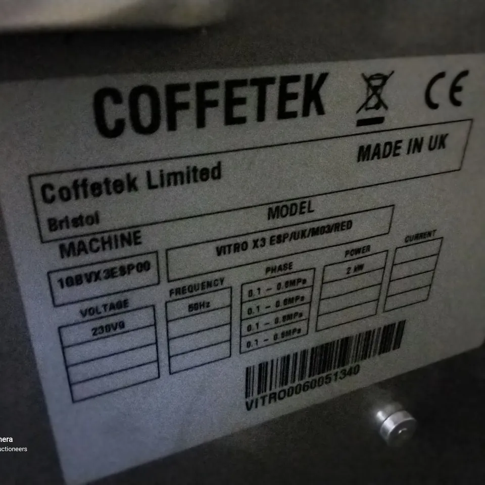 COFFETEK VITRO X3 ESP COFFEE MACHINE