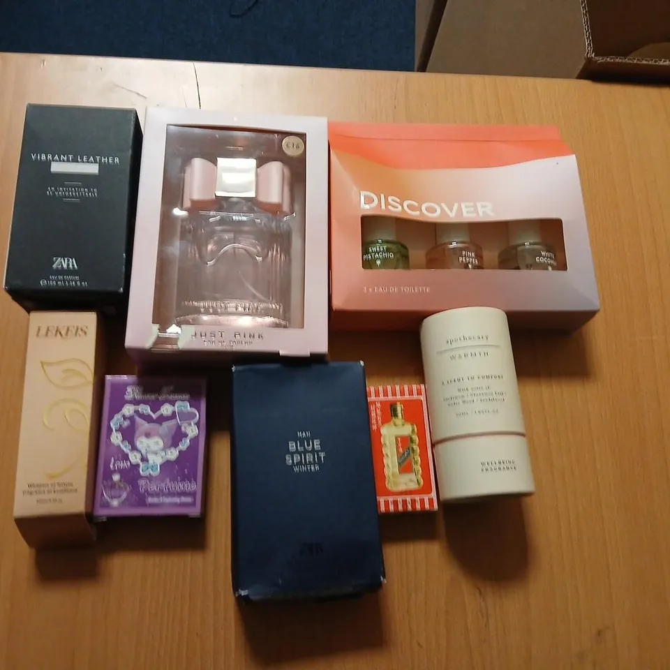 APPROXIMATELY NINE ASSORTED BOXED FRAGRANCES TO INCLUDE; APOTHECARY, ZARA, NEXT AND LEKEIS