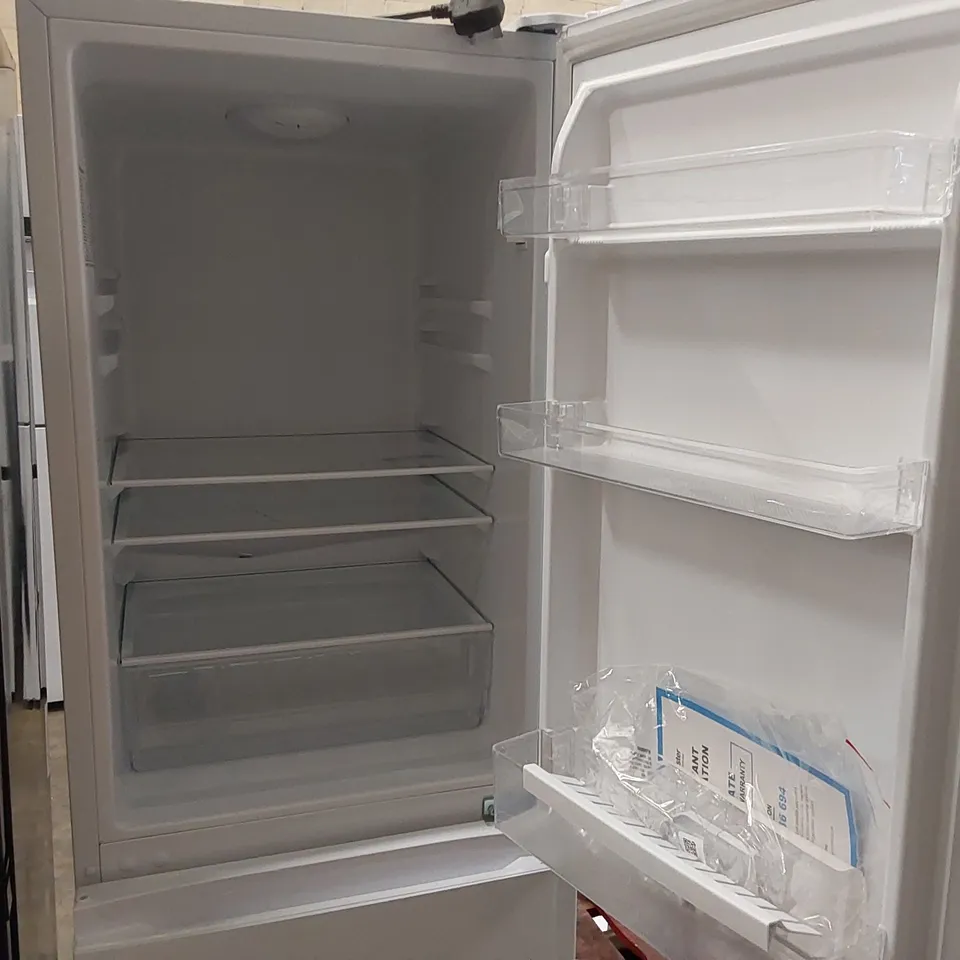 FRIDGEMASTER 50CM FREESTANDING 60/40 FRIDGE FREEZER IN WHITE MC50175A - UNPROCESSED RAW RETURN
