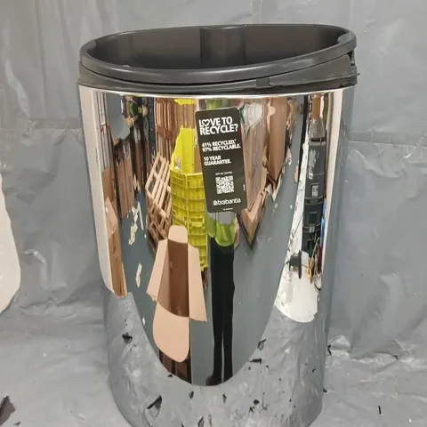 TOUCH BIN NEW, 40 LITRE FLAT BACK, BRABANTIA
