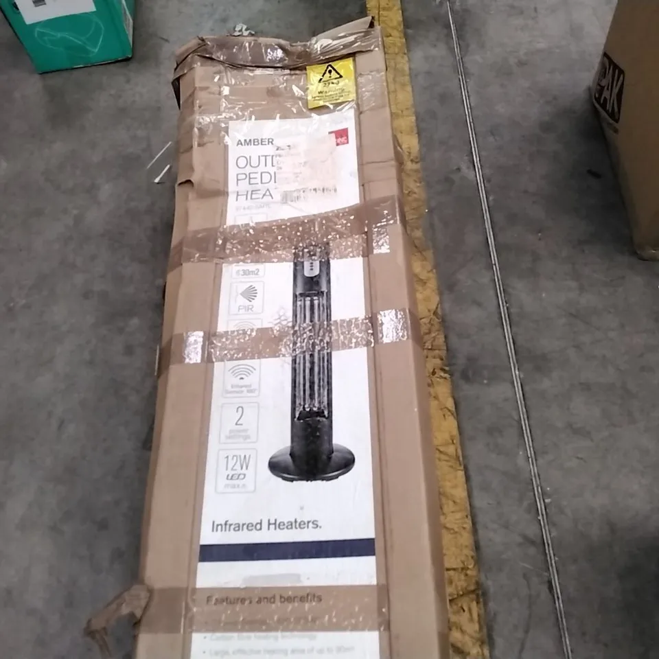BOXED AMBER 37442-GMTL 3000W LED INFRARED FLOOR HEATER