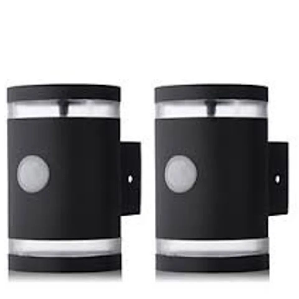 GARDEN STORIES SET OF 2 MOTION SENSOR UP AND DOWN SOLAR WALL LIGHTS