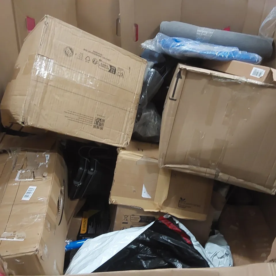 PALLET OF ASSORTED ITEMS INCLUDING: AIR COOLERS, INSECT KILLER, KIDS SCOOTER, CHAIR MAT ECT