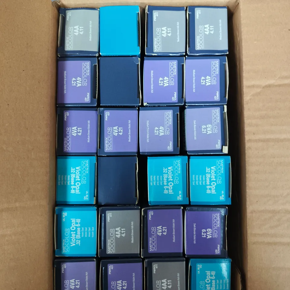 APPROXIMATELY 20 ASSORTED MATRIX SO COLOUR BEAUTY HAIR COLOURS 