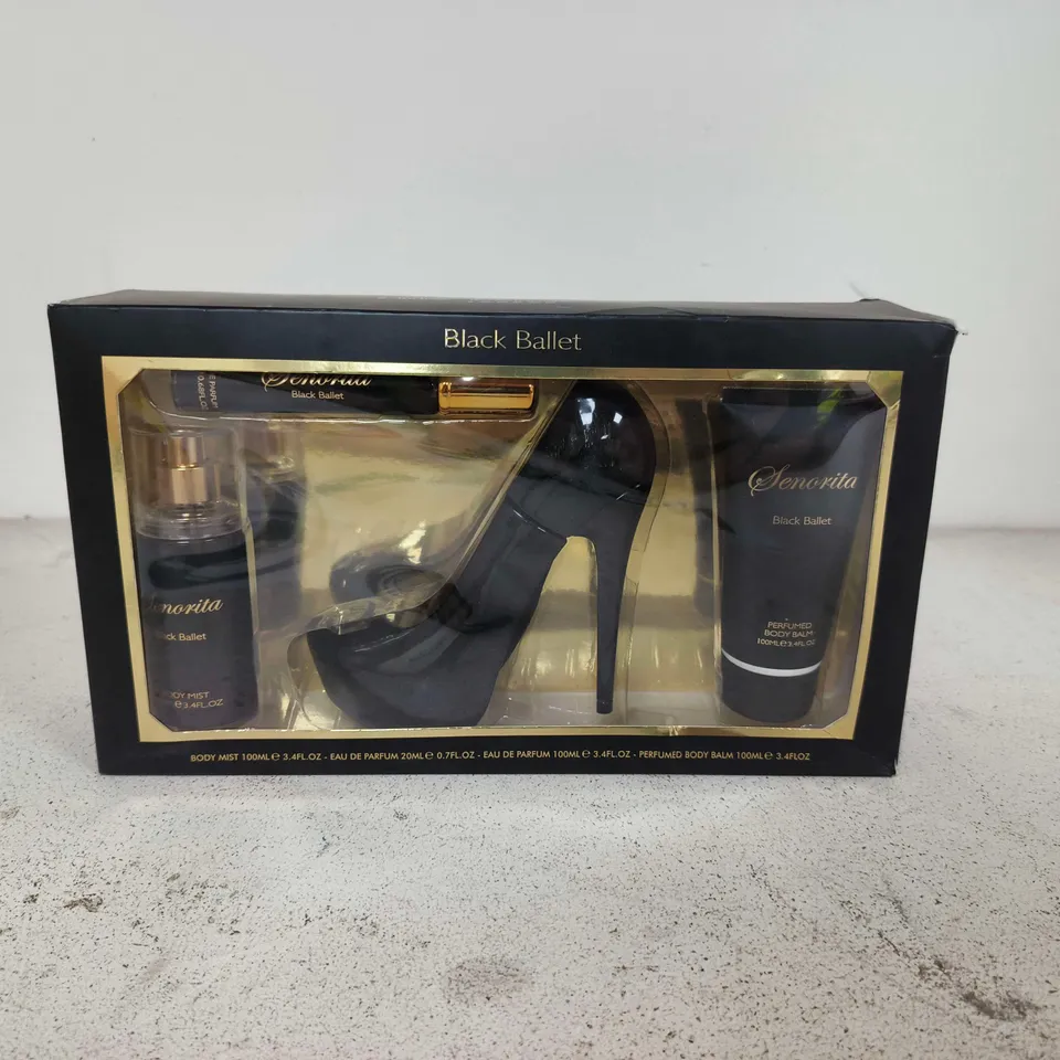 BOXED FINE PERFUMERY BLACK BALLET SET 