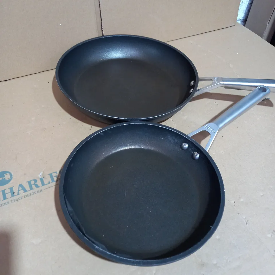  NINJA SET OF 24CM & 30CM HARD ANODISED NON STICK FRYING PANS