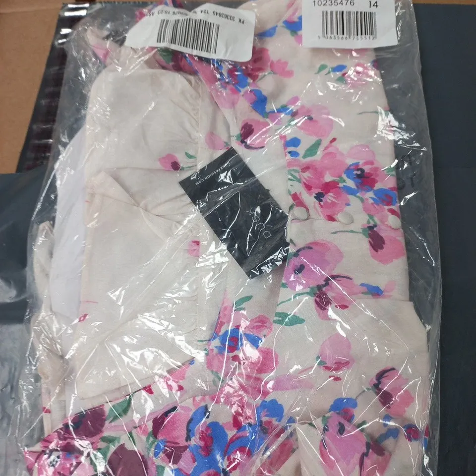 DUSK FLORAL BUTTON BLOUSE – WOMEN'S UK 14