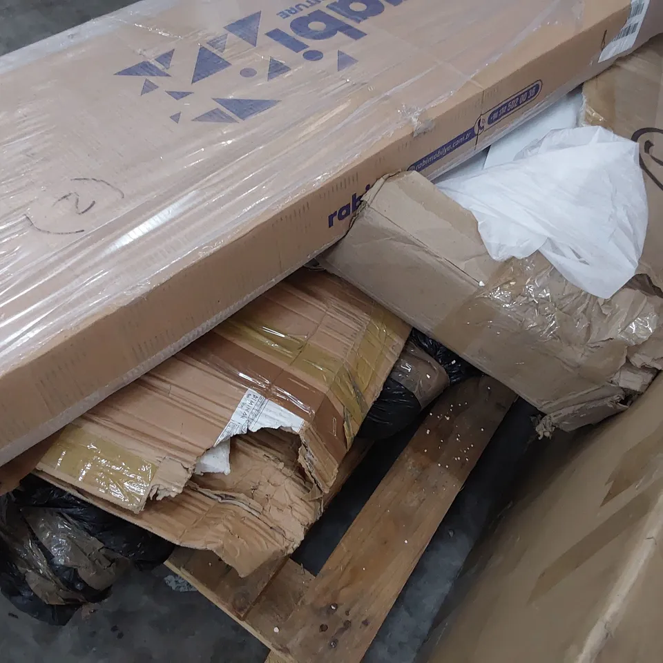 PALLET OF ASSORTED BOXED FURNITURE PARTS