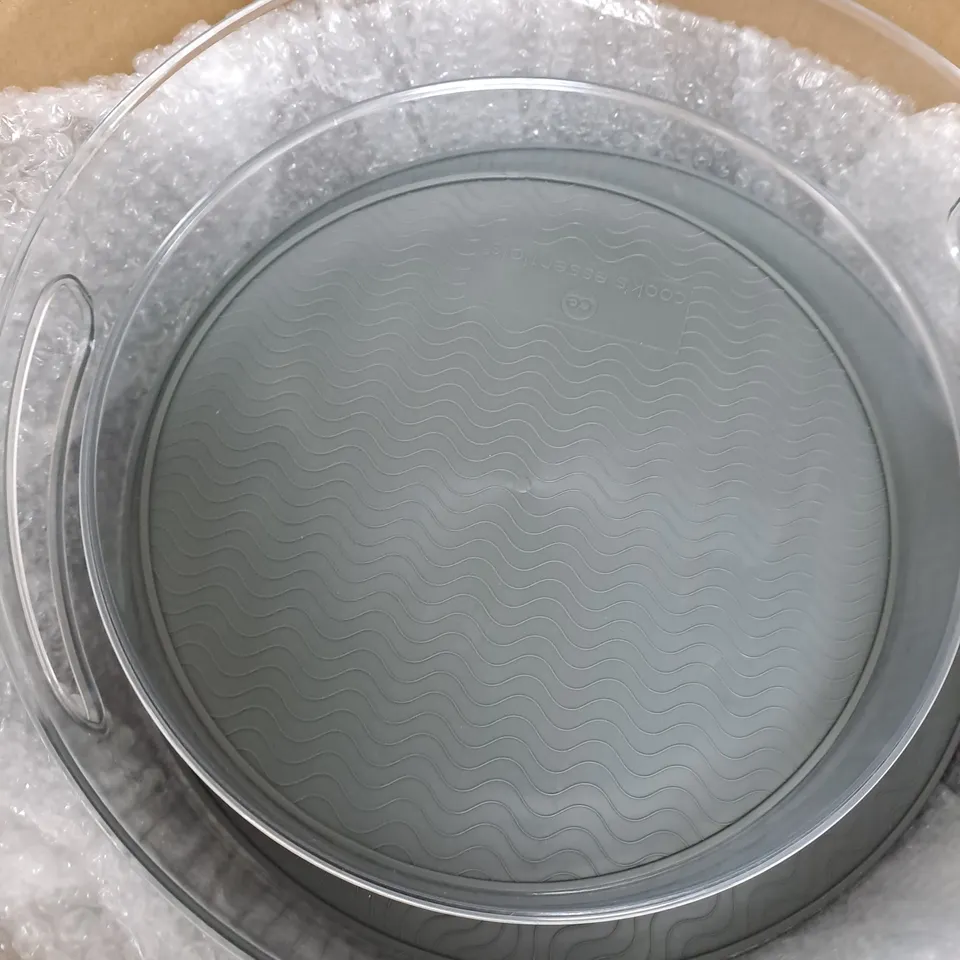 COOK'S ESSENTIALS SET OF 4 TURNTABLE STORAGE ORGANISERS - 1 MISSING