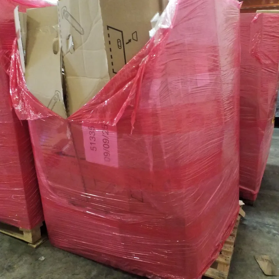 PALLET CONTAINING ASSORTED PRODUCTS INCLUDING TRUNKI KIDS SUITCASE, ARC XL MANTEL, WINDOW SILL PROTECTOR, POP UP TENT & CLOTHES DRYING RACK 
