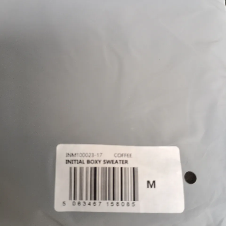 REPRESENT INITIAL BOX SWEATER – COFFEE – UK SIZE M (MEN'S)