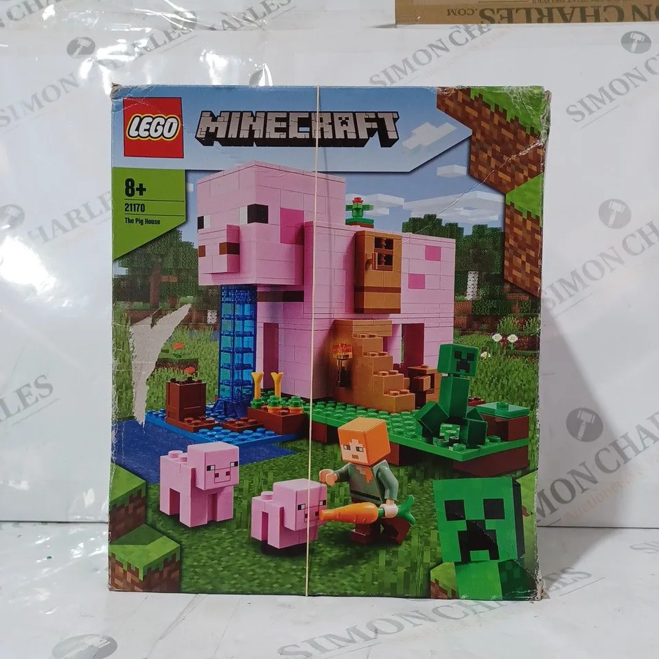 BOXED LEGO MINECRAFT 21170 THE PIG HOUSE