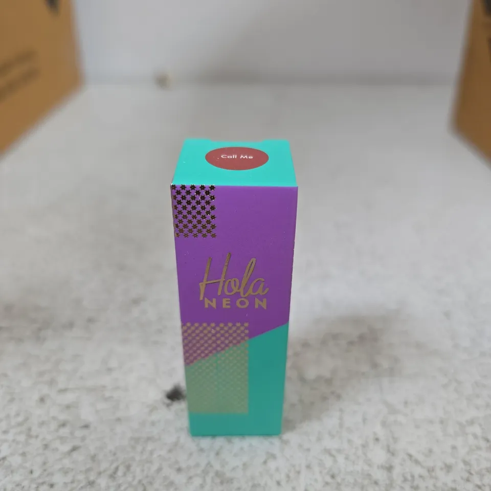 BOX OF APPROXIMATELY 150  HOLA NEON LIPSTICK BALM - CALL ME 