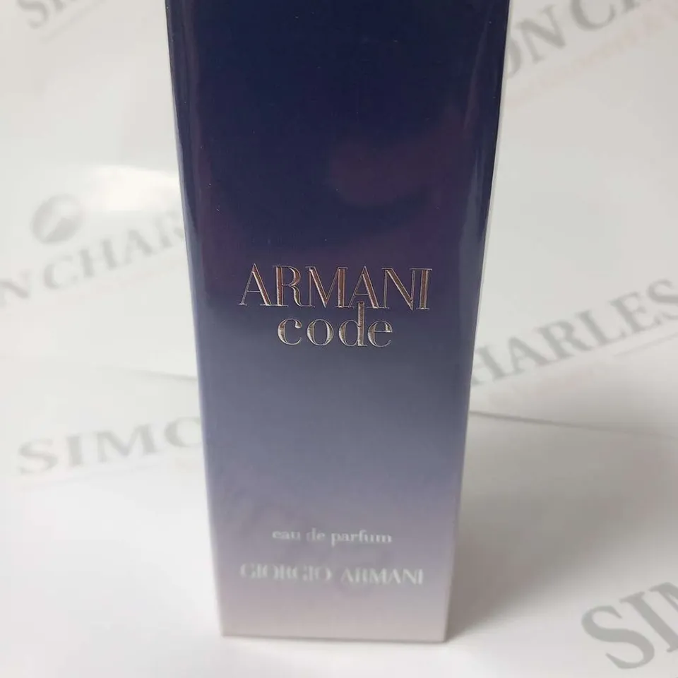 BOXED AND SEALED GIORGIO ARMANI CODE EAU DE PARFUM 30ML