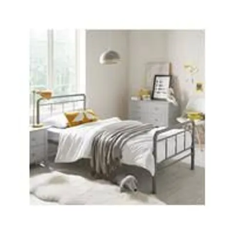 BOXED FREDDIE KIDS METAL SINGLE BED FRAME (1 BOX) - COLLECTION ONLY 