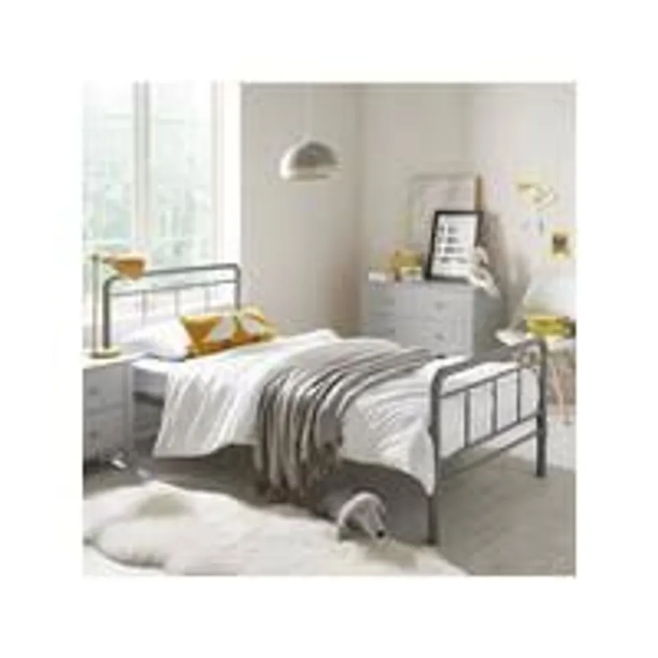 BOXED FREDDIE KIDS METAL SINGLE BED FRAME (1 BOX) - COLLECTION ONLY  RRP £116