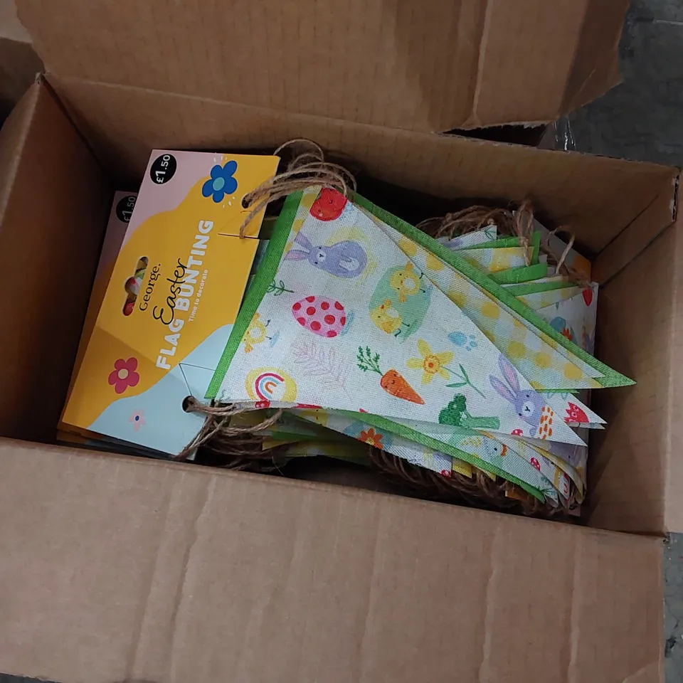PALLET OF ASSORTED BRAND NEW EASTER ITEMS INCLUDING; EASTER TRILBYS, EASTER FLAG BUNTING, EASTER ACCESSORIES KITS, EASTER BUNNY POTS