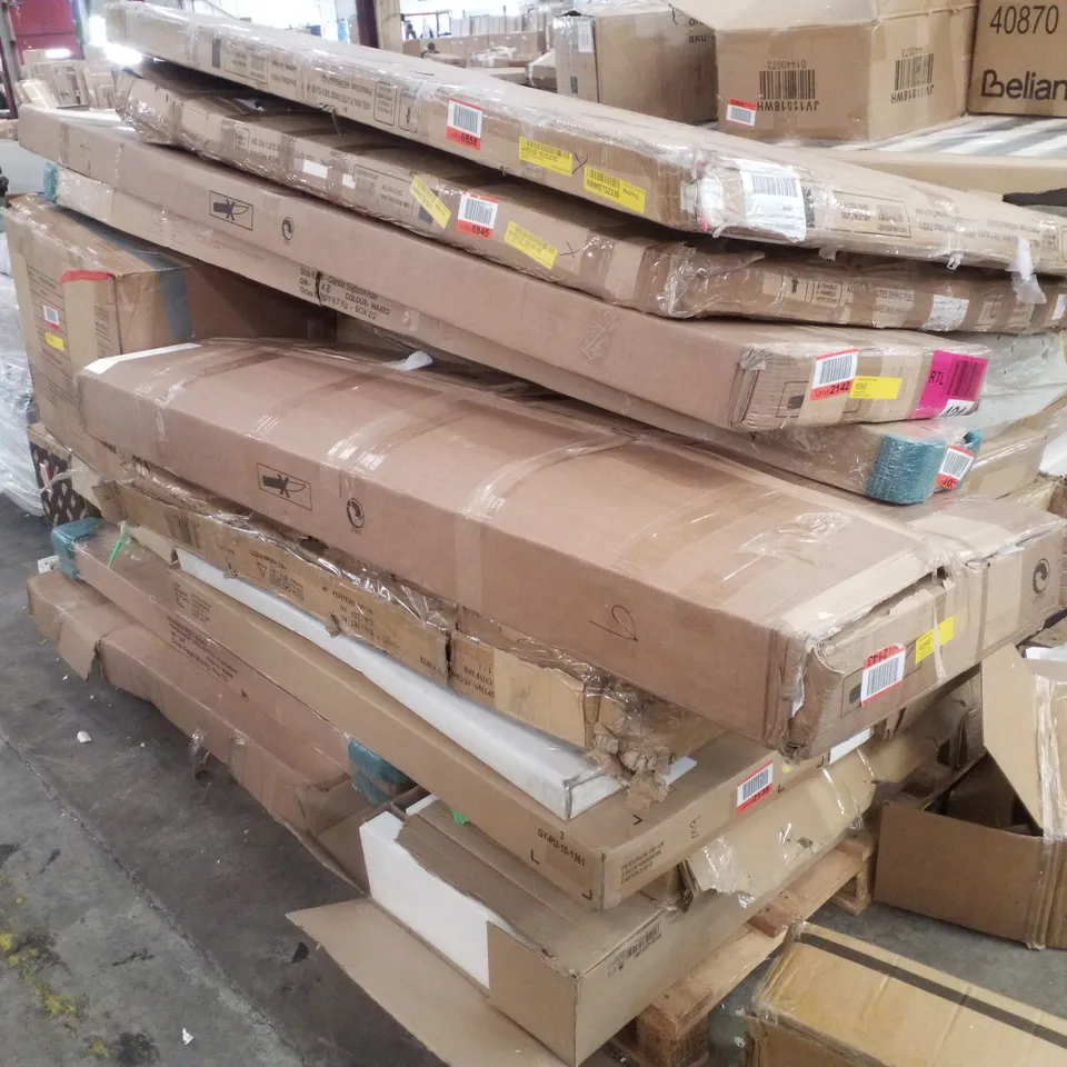 PALLET CONTAINING ASSORTED FLATPACK FURNITURE PARTS