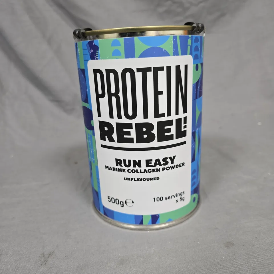PROTEIN REBEL RUN EASY MARINE COLLAGEN POWDER - 500G UNFLAVOURED