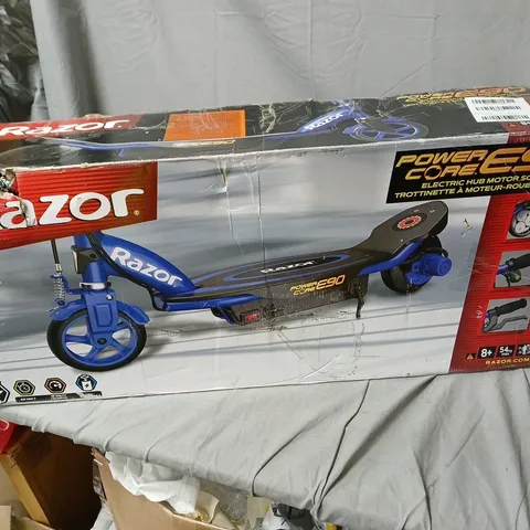 RAZOR POWER CORE E90 ELECTRIC SCOOTER – BLUE 