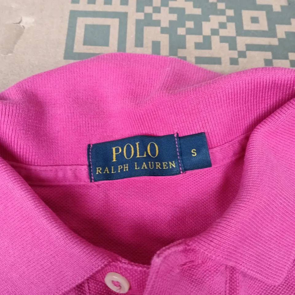POLO RALPH LAUREN POLO SHIRT – PINK, UK SIZE S