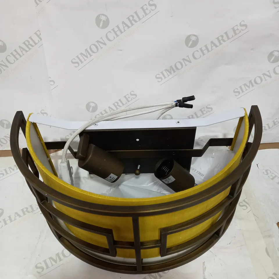 BOXED DESIGNER TOMOLA 2 LIGHT WALL BRACKET