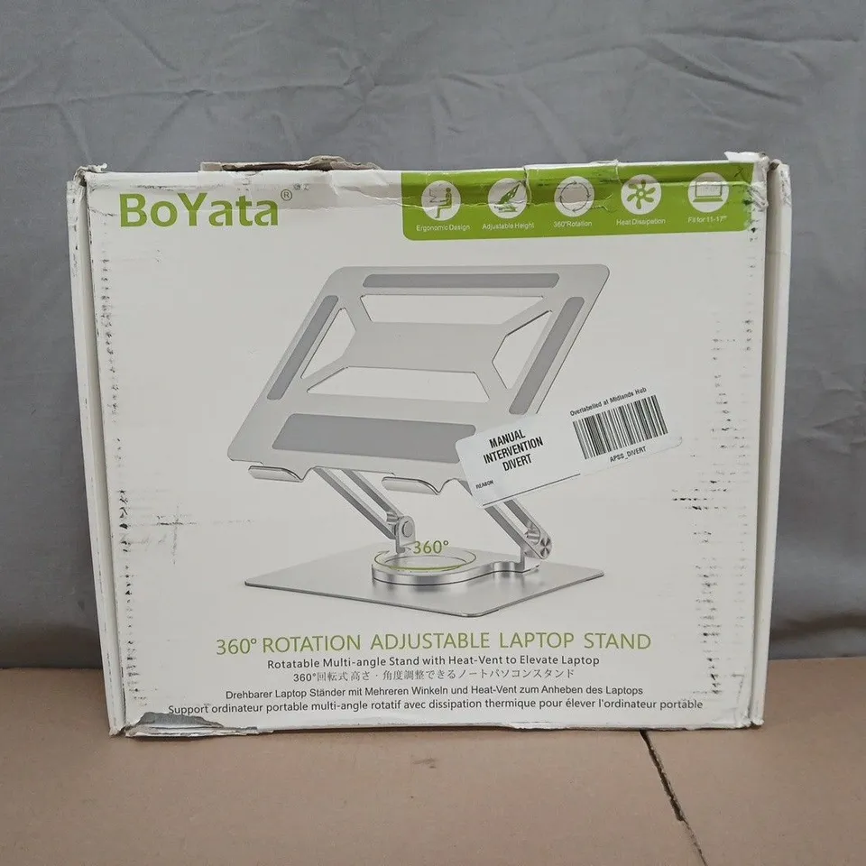 BOXED BOYATA 360 DEGREE ROTATION ADJUSTABLE LAPTOP STAND