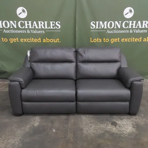 QUALITY DESIGNER ITALIAN MADE PARMA 3 SEATER ELECTRIC RECLINER LEATHER UPHOLSTERED SOFA