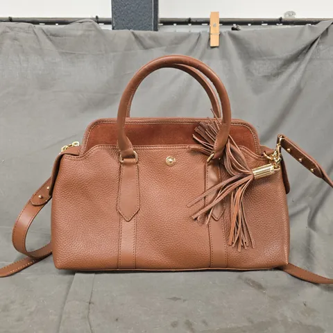 PAUL COSTELLOE MEDIUM LEATHER GRAB BAG IN BROWN