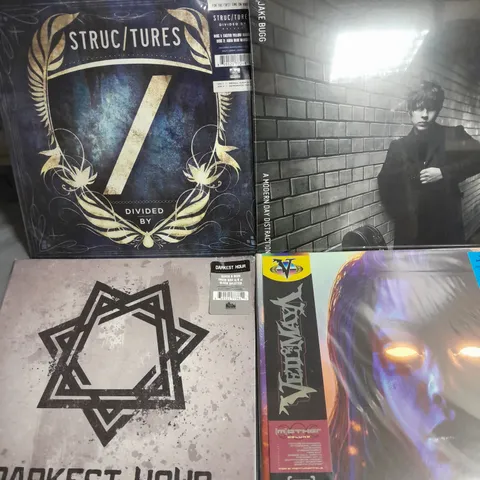 LOT OF 4 ASSORTED SEALED VINYLS TO INCLUDE DARKEST HOUR, A MODERN DAY DISTRACTION AND STRUCTURES