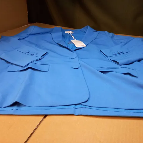 FOREVER UNIQUE BRIGHT BLUE BLAZER - SIZE 18