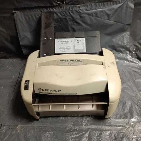 MARTIN YALE PAPER FOLDING MACHINE 