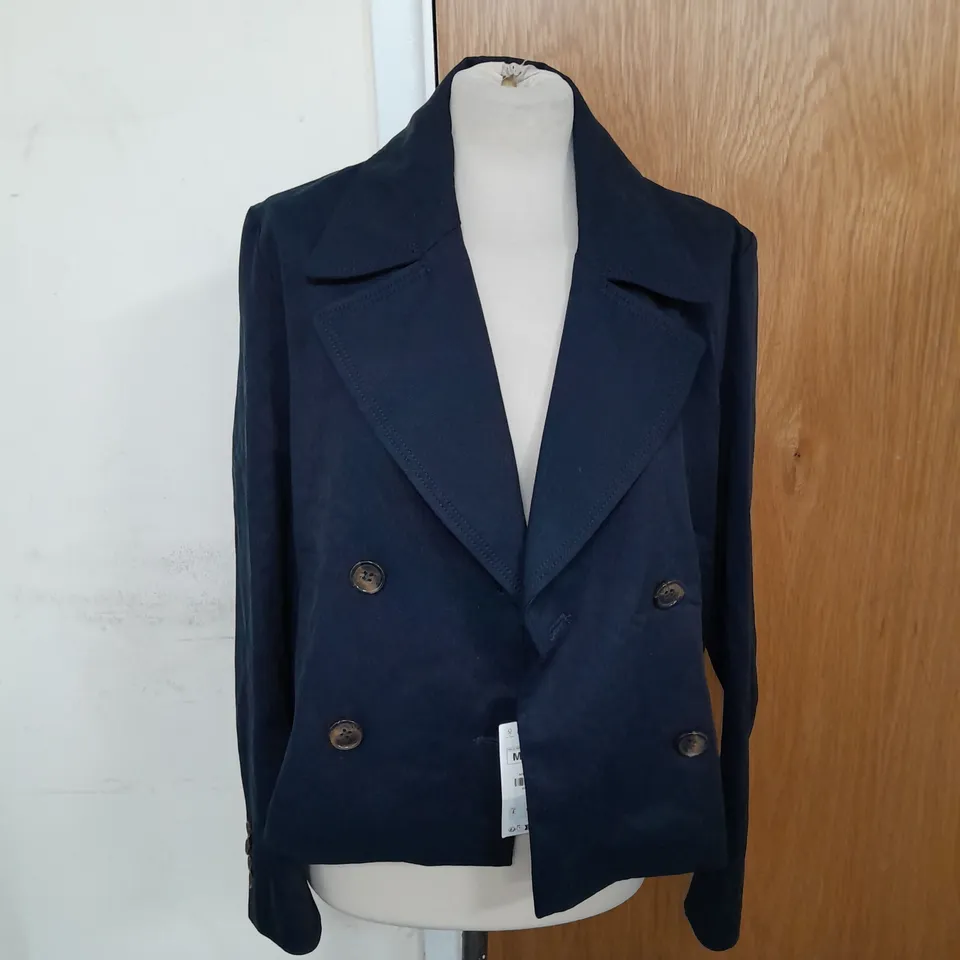 ZARA BLAZER JACKET IN NAVY SIZE M