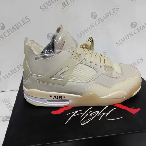 BOXED WOMENS AIR JORDAN 4 RETRO OFF WHITE - UK SIZE 9.5