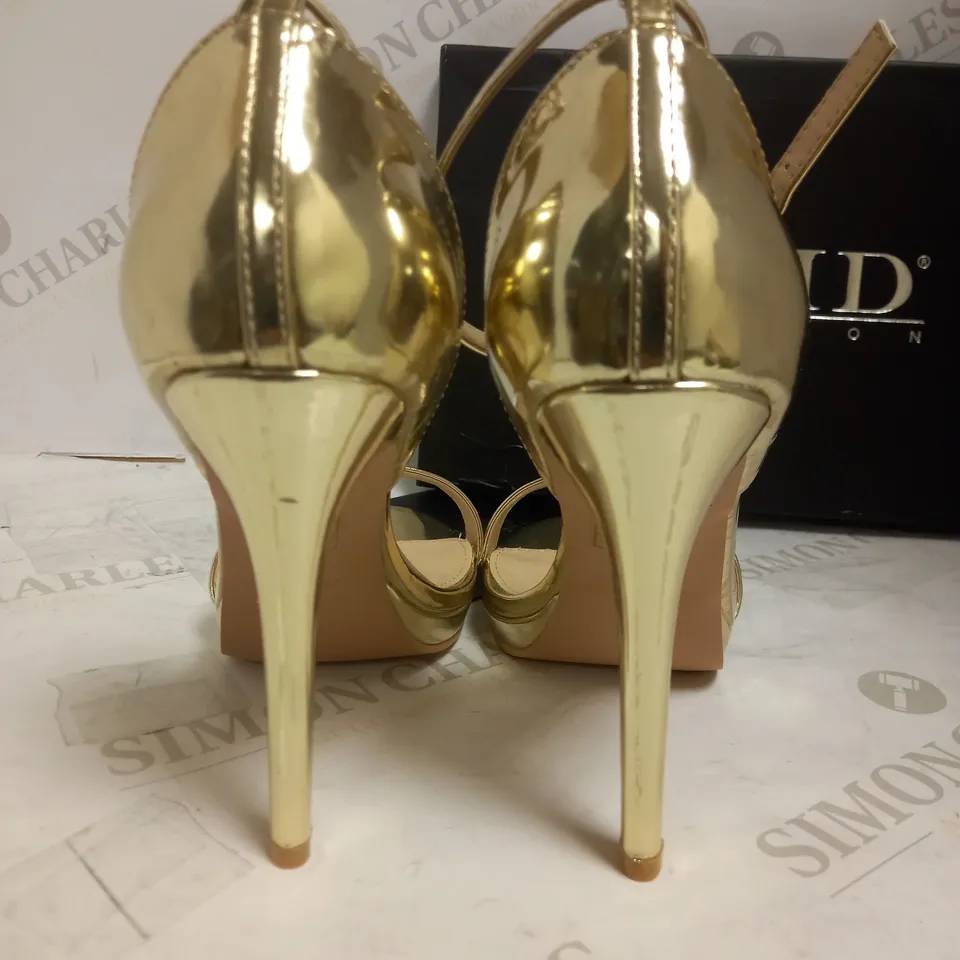 UK4 RAID REAGAN STILETTO HEELED SANDAL GOLD 